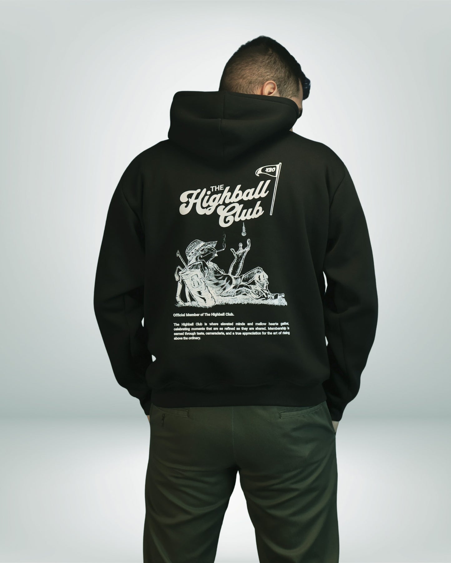 Highball Club Hoodie — Black