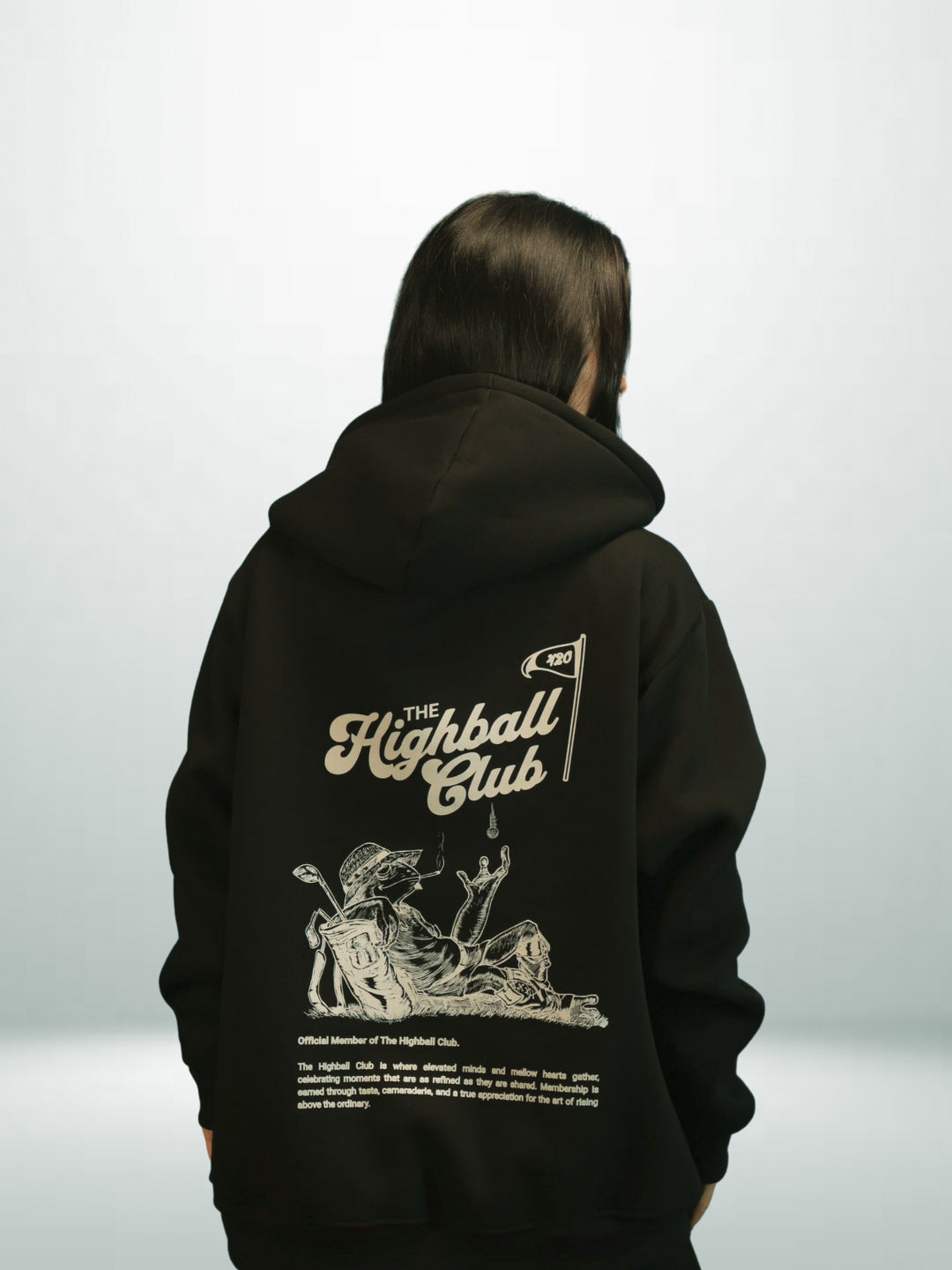 Highball Club Hoodie — Black
